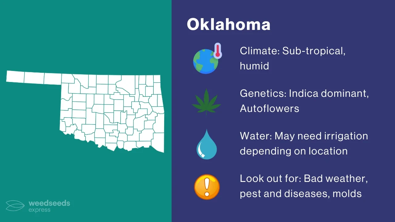 Cannabis Growing Climate in Oklahoma